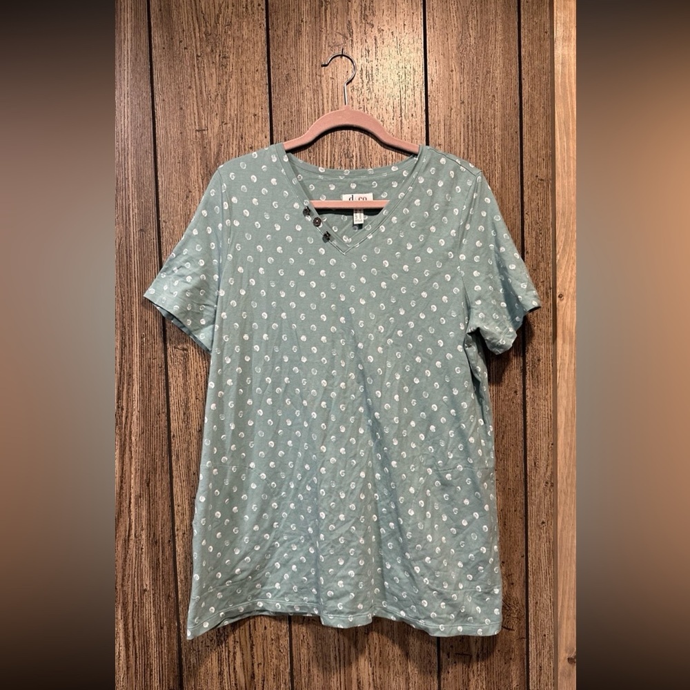 Denim & Co. Regular Printed Jersey V-Neck Tunic with Pockets